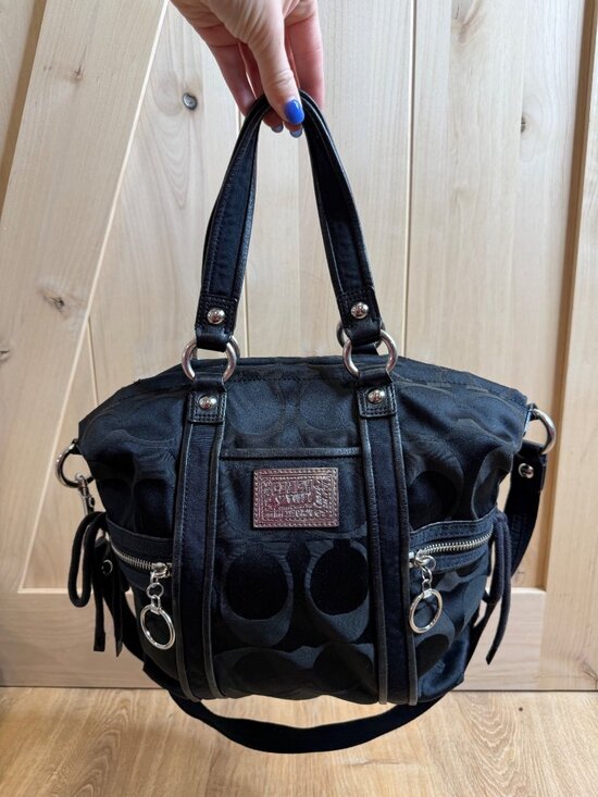 Coach Handbags - Y2K Coach Poppy Signature Sateen Spotlight Two Way Bag 13843